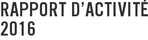 Rapport d'activité 2016