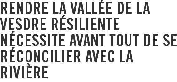 Rendre la vallée de la Vesdre résiliente nécessite avant tout de se réconcilier avec la rivière